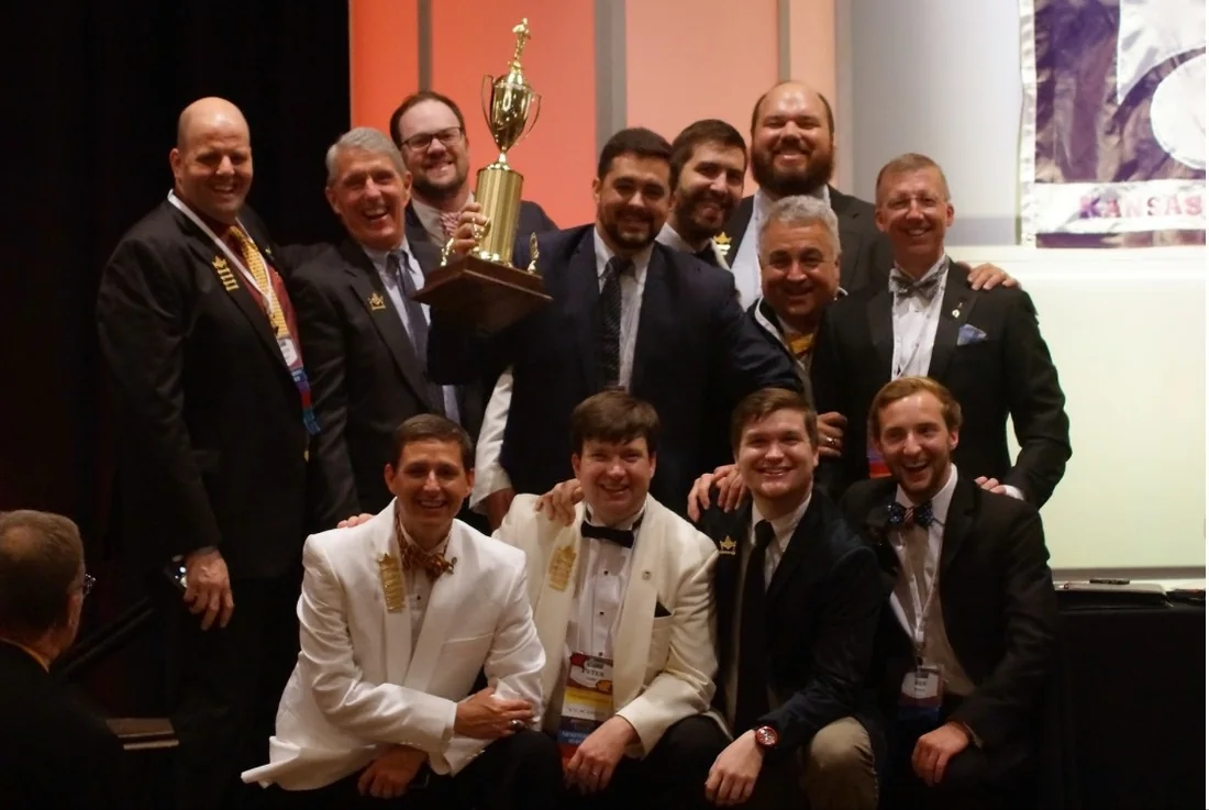 Delta Chi members at a formal chapter event